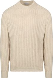 Suitable Pullover Boiled Wool Ecru