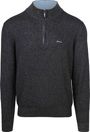 NZA Half Zip Sweater Christopher Melange Navy