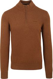 State Of Art Half Zip Pullover Hazelnut Brown