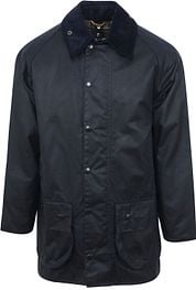 Barbour Wax Coat Beaufort Navy