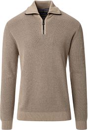 Casa Moda Halfzip Pullover Ecru