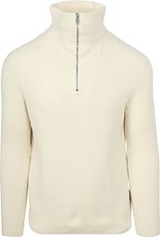 Marc O'Polo Half Zip Pullover Ecru
