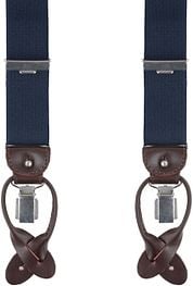 Profuomo Luxury Suspenders Dark Blue