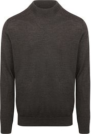 Profuomo Turtleneck Pullover Merino Dark Brown
