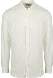 Scotch and Soda Linen  Mao Shirt White