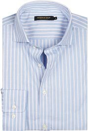 Steppin' Out Shirt Stripe Light Blue Red