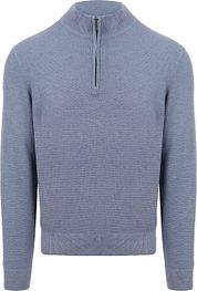 Suitable Structure Half Zip Pullover Blue