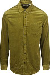 Scotch and Soda Solid Corduroy Shirt Green 