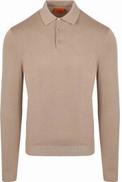 Suitable Compact Cotton Polo Shirt Beige