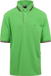 Tommy Hilfiger 1985 Tripped Polo Shirt Bright Green