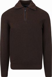 Casa Moda Halfzip Pullover Brown
