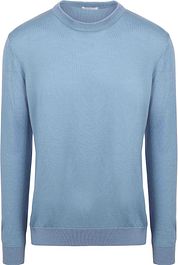 KnowledgeCotton Apparel Pullover Wool Light Blue
