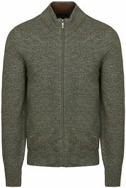 State Of Art Cardigan Structure Melange Green