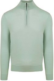 Suitable Merino Half Zip Sweater Green