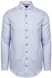 Suitable Shirt Jacquard Luxe Blue