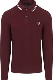 Fred Perry Longsleeve Polo Bordeaux 597