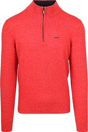 NZA Half Zip Sweater Christopher Melange Red