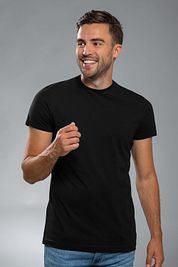 Suitable Ota T-Shirt Round Neck Black 2-Pack