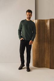 State Of Art Sweater Donegal Melange Dark Green