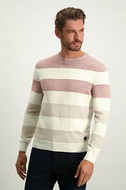 State Of Art Sweater Stripes Beige