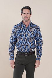 R2 Shirt Print Leaves 