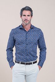 R2 Shirt Print Dark Blue