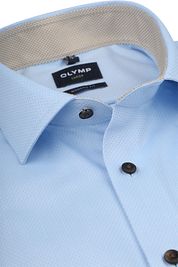 Olymp Luxor Shirt Diamond Structure Light Blue  