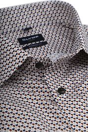 Olymp Luxor Shirt Print Brown