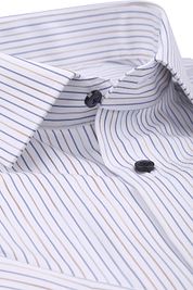 OLYMP Short Sleeve Shirt Luxor Stripes Blue 