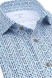 Olymp Luxor Shirt Circles Blue