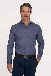 R2 Shirt Melange Navy