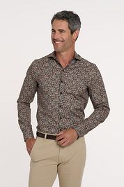 R2 Shirt Print Brown