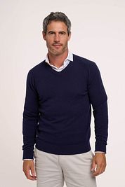 R2 Pullover Merino Wool Navy
