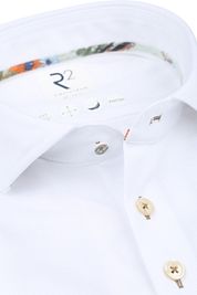 R2 Shirt Japanese Knitted Contrast White