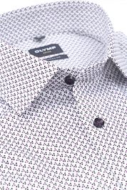 Olymp Luxor Shirt Print White Navy