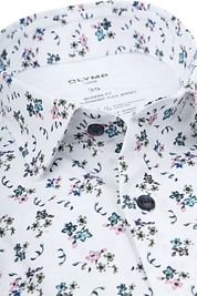 OLYMP Luxor Shirt 24/Seven Print White