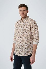 No Excess Linen Shirt Floral Print Multicolour