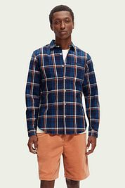 Scotch and Soda Shirt Blue Checkered