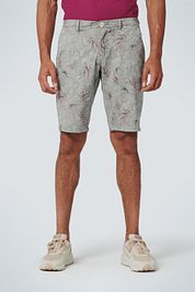 No Excess Shorts Garment Dyed Print Gray