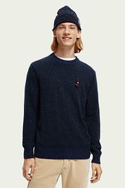 Scotch and Soda Pullover Mix Wool Speckled Dark Blue
