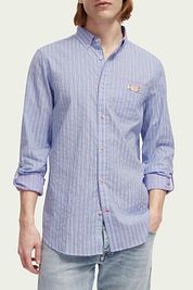Scotch and Soda Shirt Stripe Light Blue