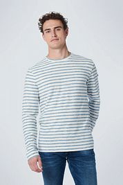 No Excess Longsleeve T-shirt Stripe Blue