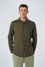 No Excess Shirt Linen Army Green