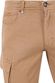 No Excess Cargo Short Linen Beige