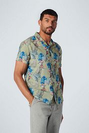 No Excess Short Sleeve Shirt Print Green