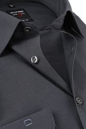 OLYMP Shirt Level 5 Body Fit Anthracite