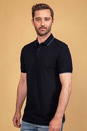 Suitable Polo Shirt Tip Ferry Black