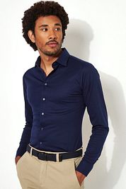 Desoto Non Iron Shirt Kent Dark Blue