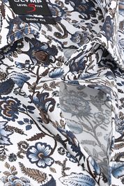 OLYMP Shirt Level 5 Body Fit Flowers Brown