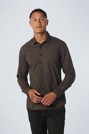 No Excess Shirt Print Caramel